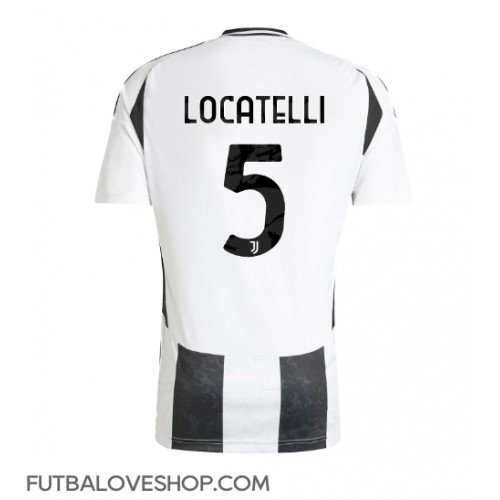 Dres Juventus Manuel Locatelli #5 Domáci 2024-25 Krátky Rukáv